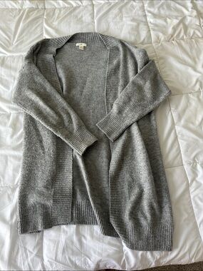 H&M Gray Open-Front Knit Cardigan